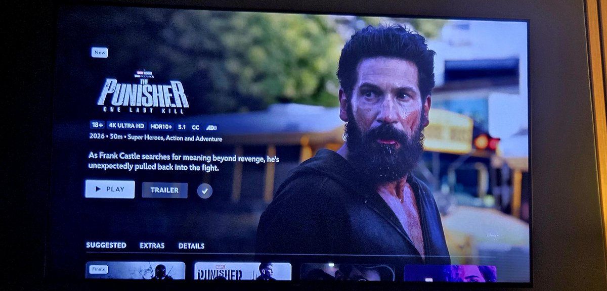 lfdavies's tweet photo. @jonnybernthal incredible 1st episode 👏 
@ThePunisher Welcome back frank. https://t.co/p1xIlkmQkF