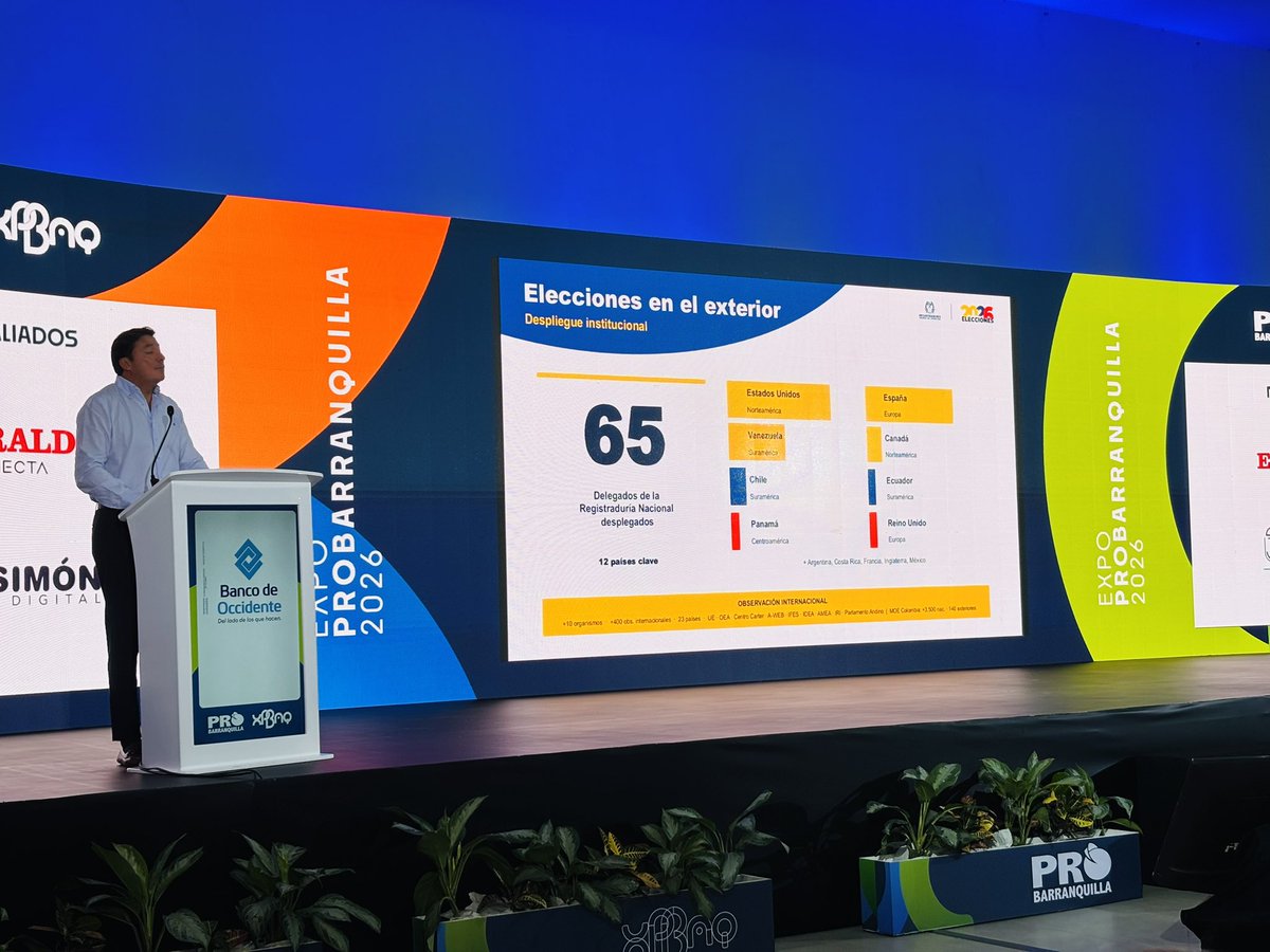 Combarranquilla's tweet photo. 🚀 Estamos en #ExpoProbarranquilla2026, un espacio que conecta capacidades, sectores y oportunidades para seguir impulsando el desarrollo de Barranquilla. 🌍📈

#Combarranquilla #Barranquilla #Innovación https://t.co/xjNwtxJG2s