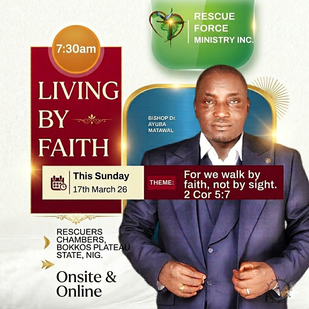 rescueforce's tweet photo. Join us this Sunday and learn how to live by faith in this season. God is your source and no matter what the situation is, you will soar above the storm #LivingByFaith #AmplifyMySteps #BishopDrAyubaMatawal https://t.co/JtF84MCjo6