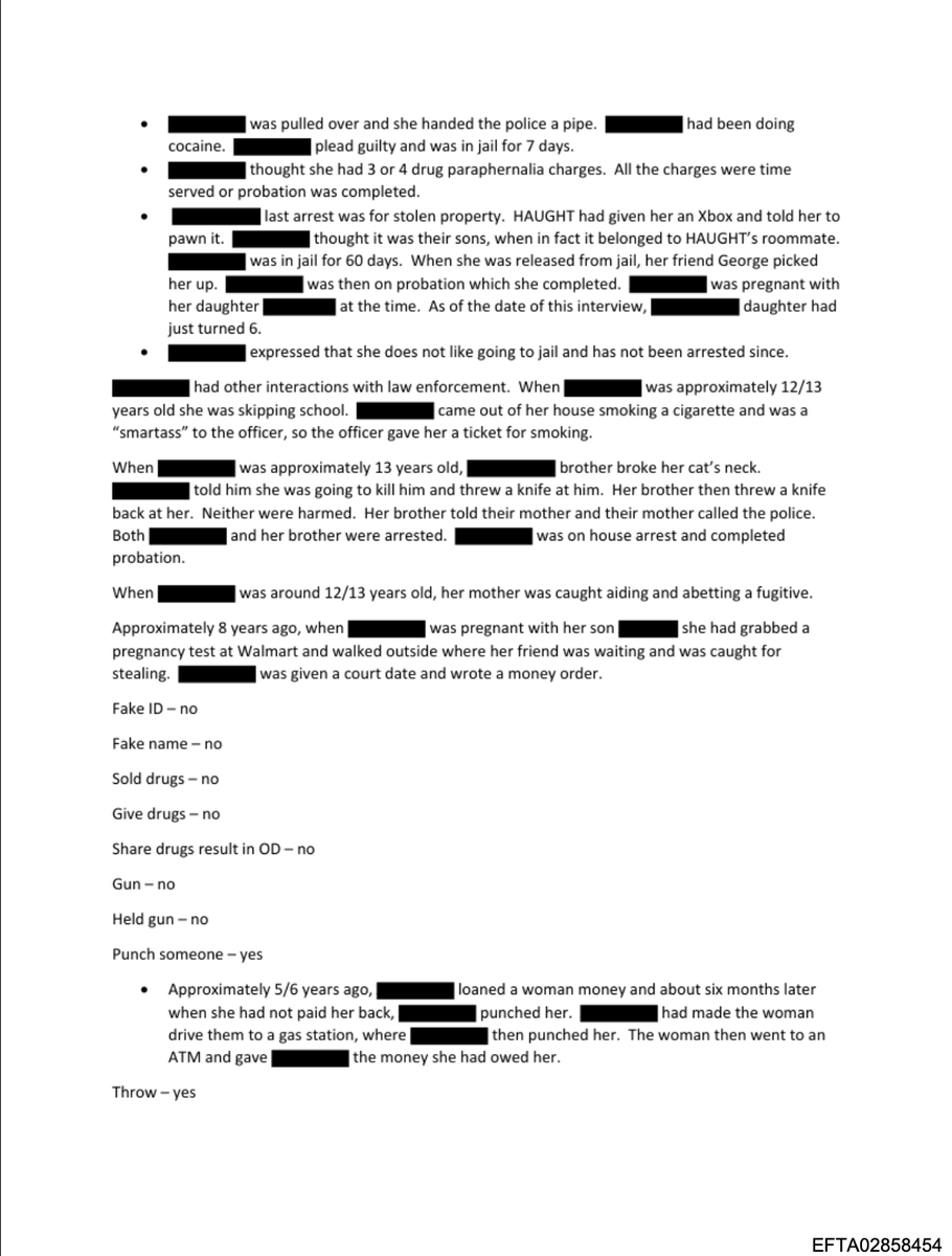 Liesorliars's tweet photo. This is a hard read for the Epstein Files. Please be advised before continuing:

These files show a woman disclosed years of childhood molestation to Jeffrey Epstein at age 14 while massaging him. He said he was sorry about that. The paid encounters continued and escalated to include other men and Ghislaine Maxwell's direct participation.

Palm Beach County records confirm Shawn Haught, accused in the transcript of holding a gun to her head, trying to drown her, and recent kidnapping threats, was charged with violently attacking another woman in May 2025. She stated she feared he would target her and her son.

The woman has filed a claim with the Epstein Victim Compensation Fund. She told interviewers she has no plans to sue Maxwell.

(Remainder of documents in comments)