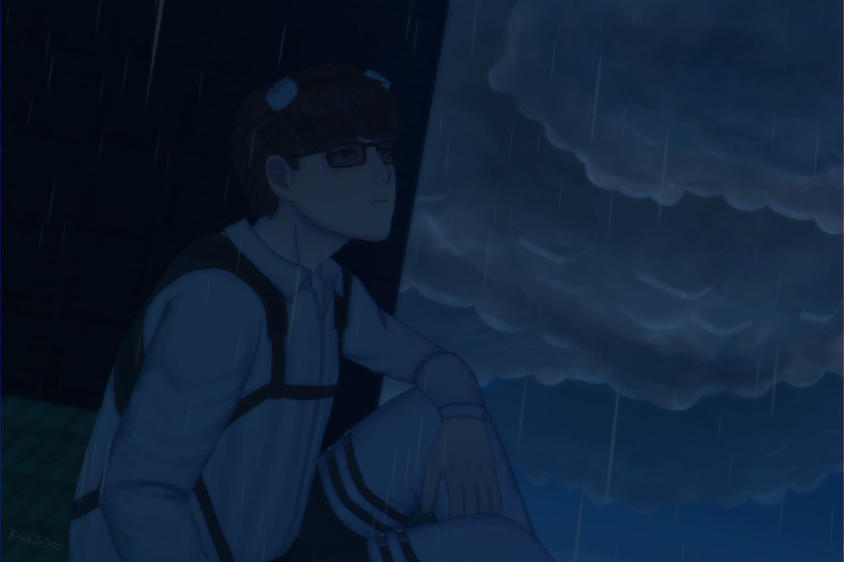 Kuchito360's tweet photo. Aldo en su castillo con lluvia y Monster de epic de fondo ia hacer 
#aldogeofanart #qsmp2 #qsmp2fanart https://t.co/137whxCSIw