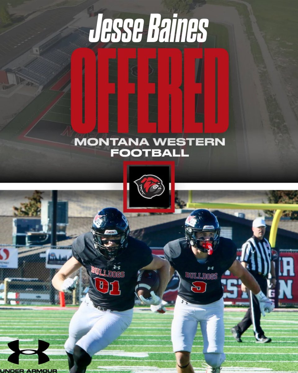jessebaines7249's tweet photo. After a great call &amp; meeting with @CoachNourse_UMW I excited to say I have received my 2nd offer from @UMW_Football! #montanawestern #dawg 🐕 https://t.co/KkMY7CzkFV