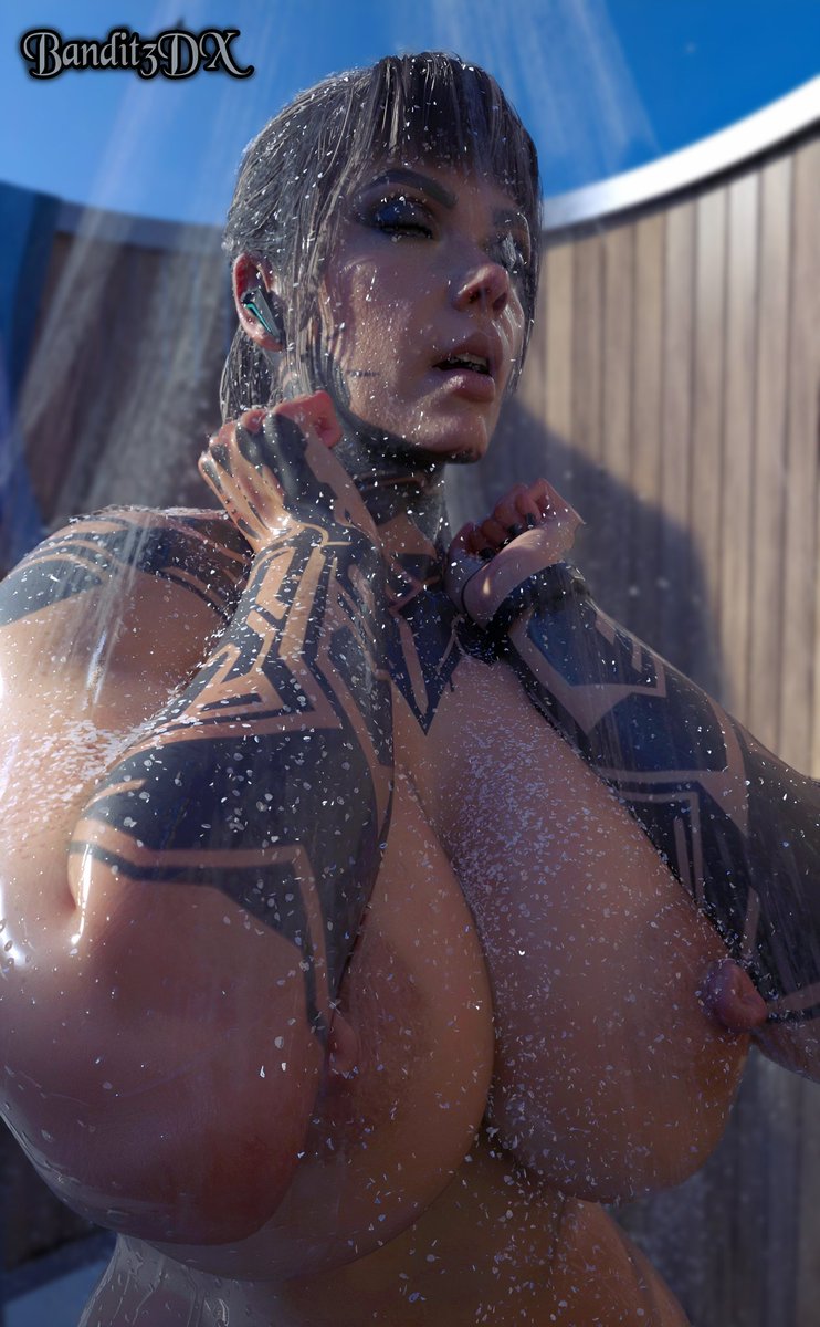 Bandit3DX's tweet photo. Emma Kagan Beach Shower https://t.co/5i08VXW14K