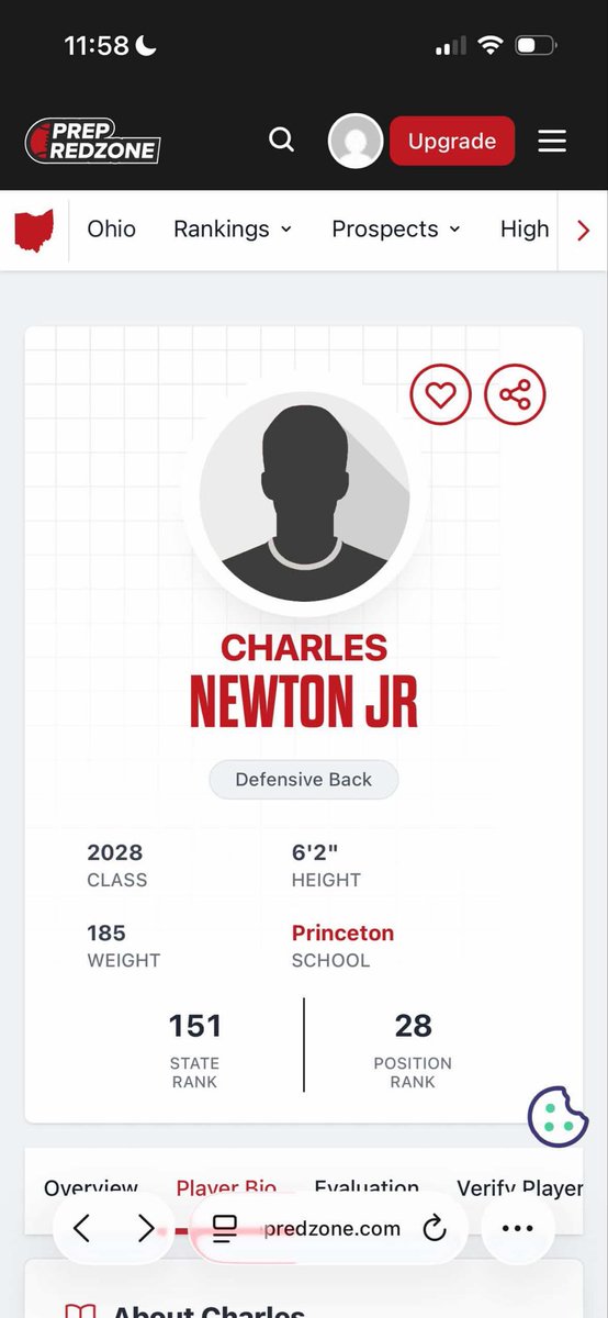 Charles Newton Jr 2028 6”2 - 180 pound DB tweet media