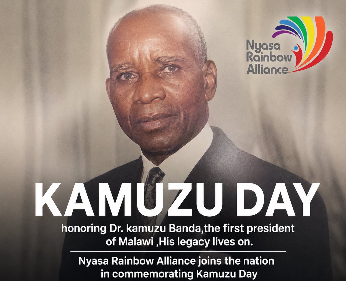nyasa_rainbow's tweet photo. 14th May
HAPPY KAMUZU DAY 
#nyasarainbowalliance #kamuzuday https://t.co/MlHfdjxUpg