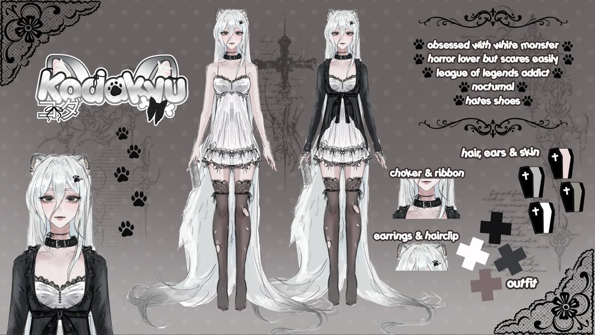kodakyuVT's tweet photo. hi i'm kodakyu, you can call me koda ⁠♡ 
i'm an awkward and clumsy otaku tanuki girl :P
i hope to meet you soon .ᐟ.ᐟ  
socials--https://t.co/SuZzh2XdNl
art tag--#kodadoodle
 . ♱ ref sheet made by @/ramonayura ♱ .
 . ♱ char design by @/OdriOdri on vgen ♱ . https://t.co/vLmYp6SdH5