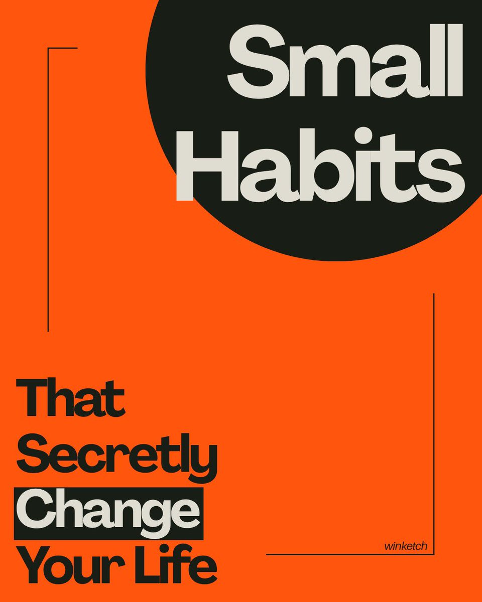 winketch's tweet photo. Small habits quietly shape our lives. 

Making your bed, practicing gratitude, reading a few pages daily, or staying off your phone after waking up can slowly transform your mindset and growth.

Consistency matters more than perfection.

#GrowthMindset #DailyHabits #MentalHealth https://t.co/lSrJNhxL9e