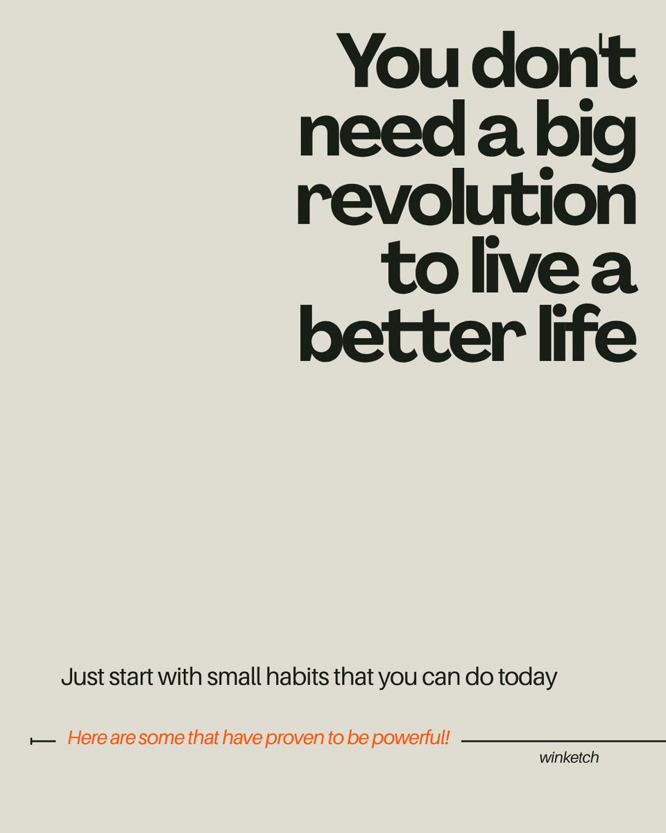 winketch's tweet photo. Small habits quietly shape our lives. 

Making your bed, practicing gratitude, reading a few pages daily, or staying off your phone after waking up can slowly transform your mindset and growth.

Consistency matters more than perfection.

#GrowthMindset #DailyHabits #MentalHealth https://t.co/lSrJNhxL9e