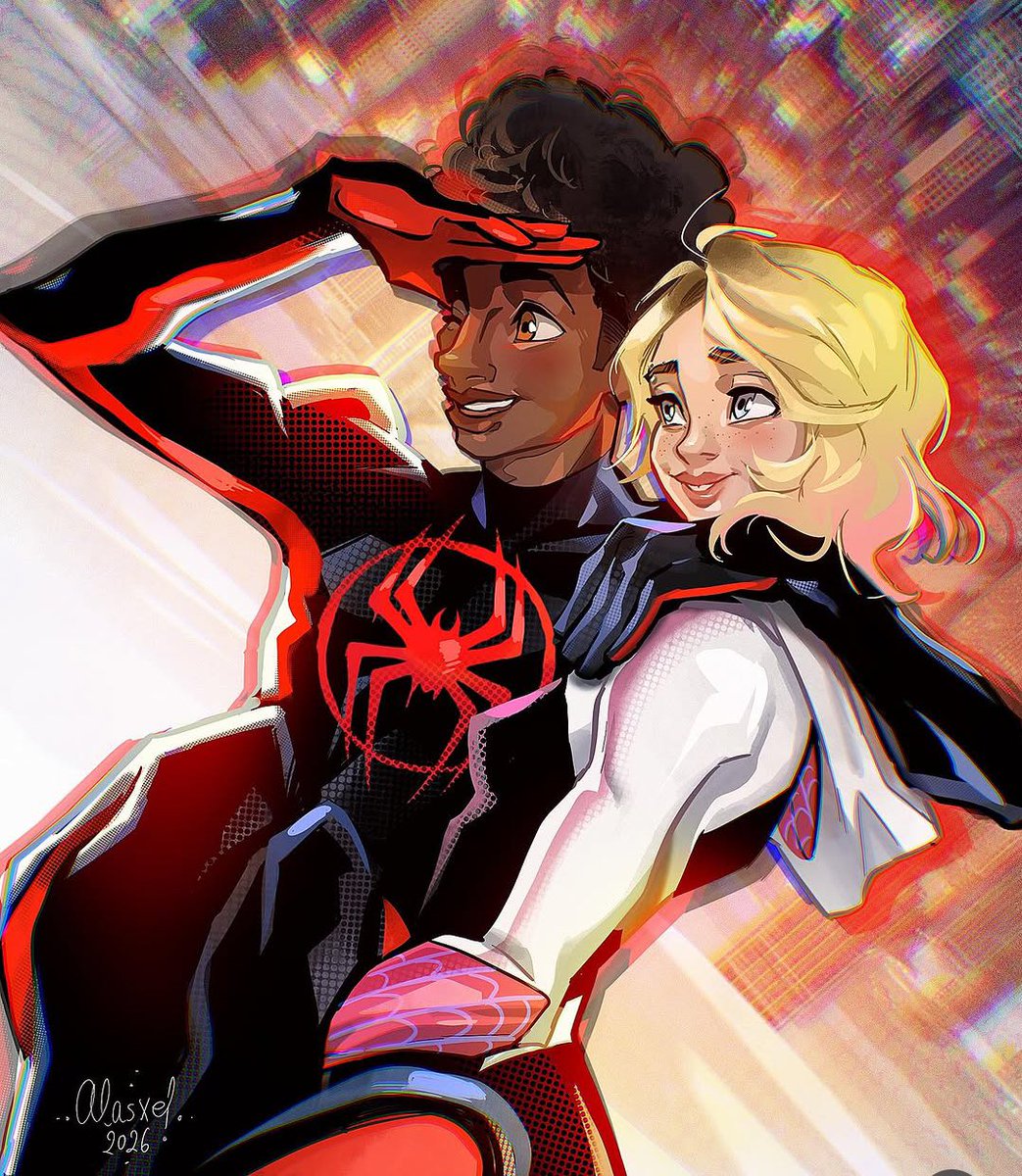 alasxegalei's tweet photo. Spiderverse 🕷️🕸️ #milesmorales #gwenstacy #spiderverse #fanart https://t.co/KUixaAS0bL