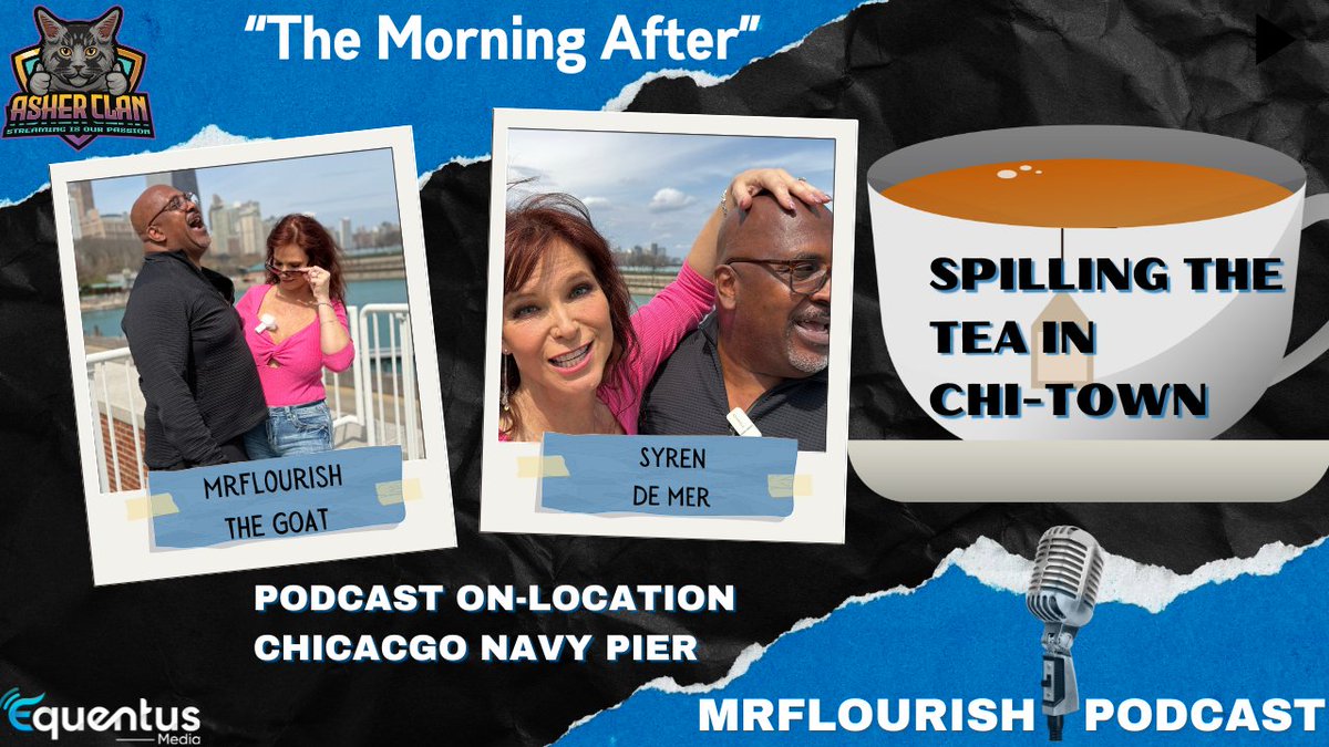 🎙️MrFlourish Podcast FULL at Chicago Navy Pier with guest Adult SuperStar @SyrenDeMerXXX &amp; ME 💁🏾‍♂️

"Spilling the Tea" in Chicago

▶️https://t.co/9m17cmLZCx via @YouTube #asherclantv
&amp; on https://t.co/987HWuddij 🏆

⏰TONIGHT MAY 13TH, 8PM EST / 5PM PST
🔊Audio Only 🔗⬇️ https://t.co/0iT0xcrOBF