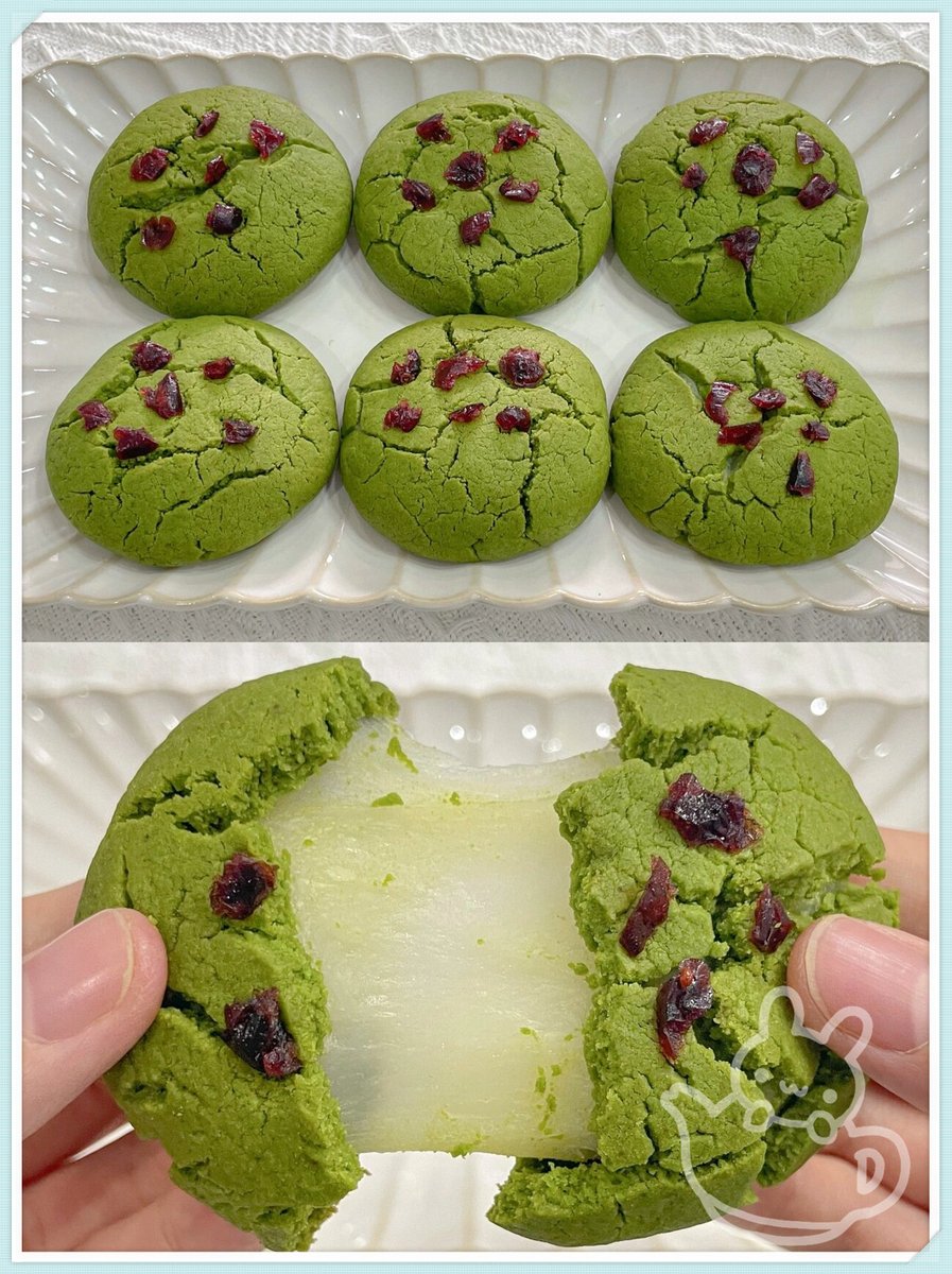 ilgar11's tweet photo. Just split a pack of matcha mochi cookies with my roommate  Chewy, sweet, and way too addictive—snacks are way better when shared!， https://t.co/67Vjg4PkvL