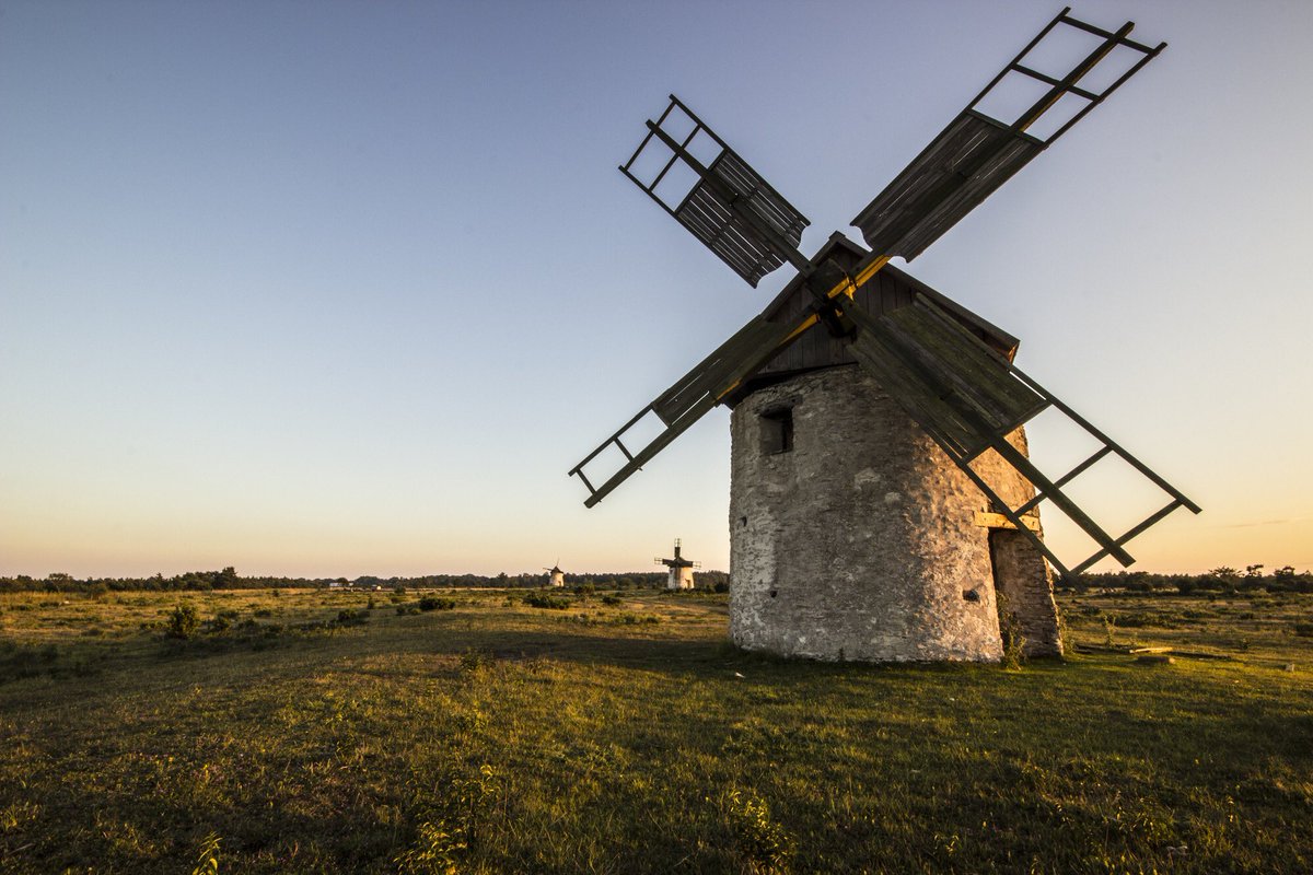 MagicalEurope's tweet photo. Windmills in Gotland, Sweden. https://t.co/PUvRvDclkc