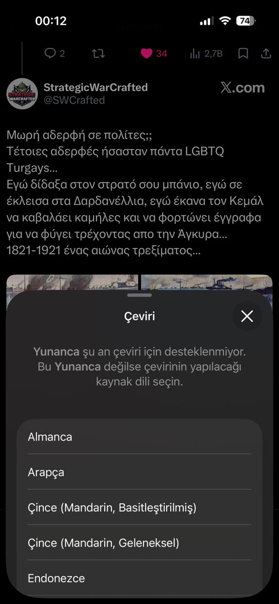 Eraytarii's tweet photo. @komninos_lakis @SWCrafted @sagcigazete Böyle mi Apple bile dilinizi tanımıyor https://t.co/Q3zeqwA22G