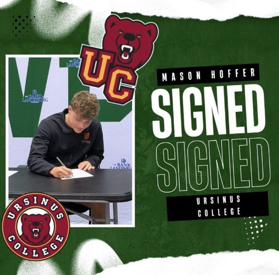 WPFBR1964's tweet photo. 🐎 MUSTANG SHOUTOUT🐎

HUGE SHOUTOUT TO @Masonhoff23 FOR SIGNING HIS LETTER OF INTENT TO PLAY FOOTBALL AT @UrsinusFootball!!!

CONGRATULATIONS MASON! GO BEARS! https://t.co/FAtivYRUGJ