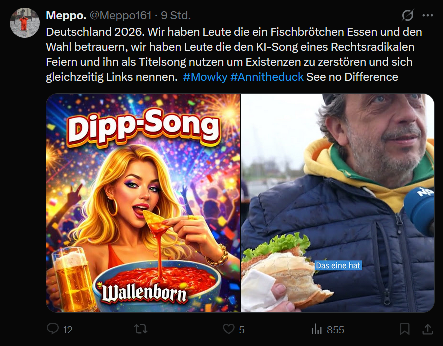 Deutschland 2026: Wir haben ein Dickerchen, der zuviele Fischbrötchen ...