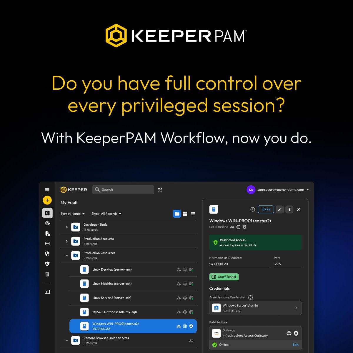 Keeper Security tweet media