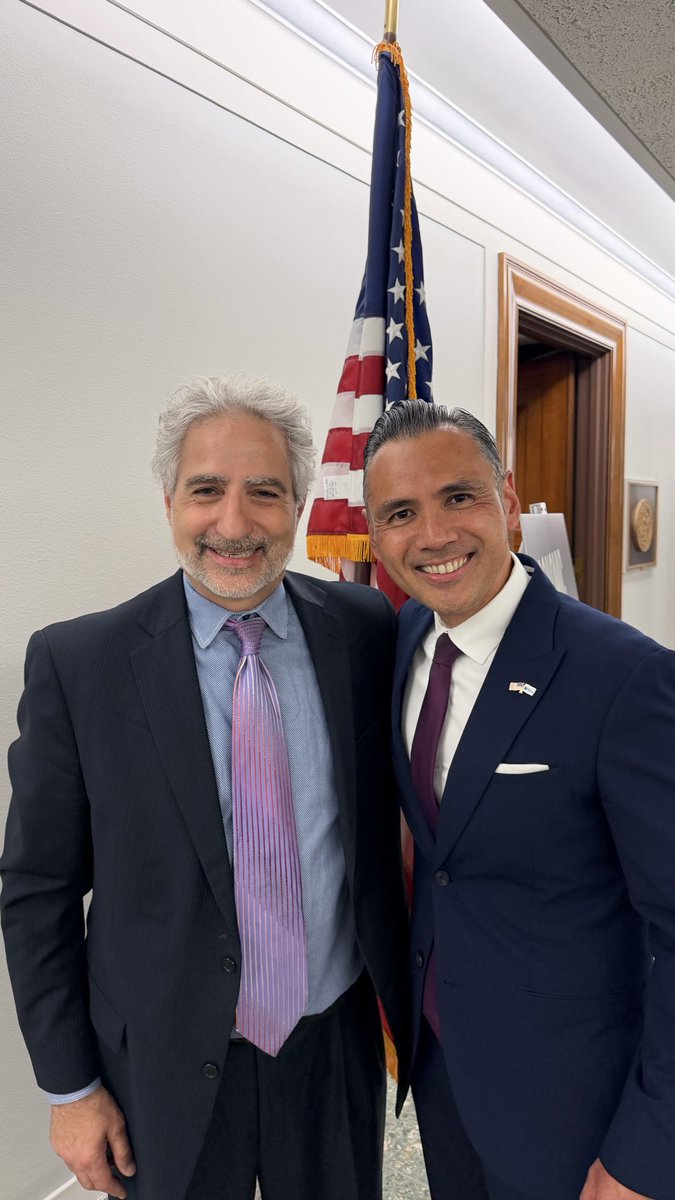 supplychainfed's tweet photo. SCF CEO @TimJemal and SCF member @PortofLongBeach CEO Dr. Noel Hacegaba successfully lobbying in Washington yesterday and today to support House passage of the Combating Organized Retail Crime Act (CORCA) and to urge immediate action in the Senate. 

Hacegaba and Jemal also pushed for targeted funding for freight and port-focused programs in the Surface Transportation Reauthorization bill.