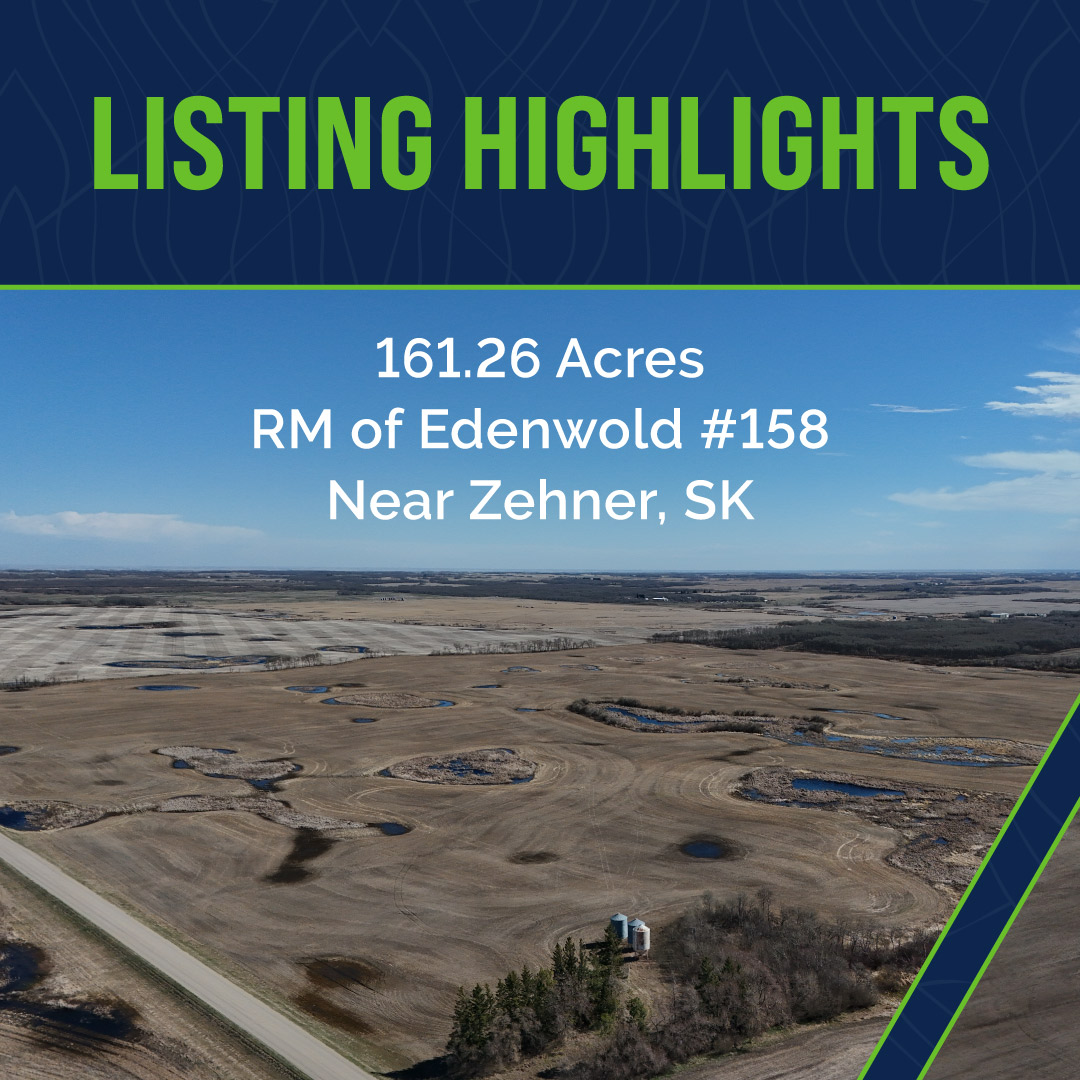 SheppardRealty's tweet photo. LISTING HIGHLIGHTS

161.26 titled acres near Zehner, SK. 143.26 cultivated acres (SAMA) with a 56.39 FRWA &amp; “G” SCIC soil class. Good gravel road access &amp; 3 bins included. Offers due July 7, 2026 at 12:00PM.

Asking Price: $675,000

Learn more:

https://t.co/drkeIhVCSt… https://t.co/bPYueCytuq