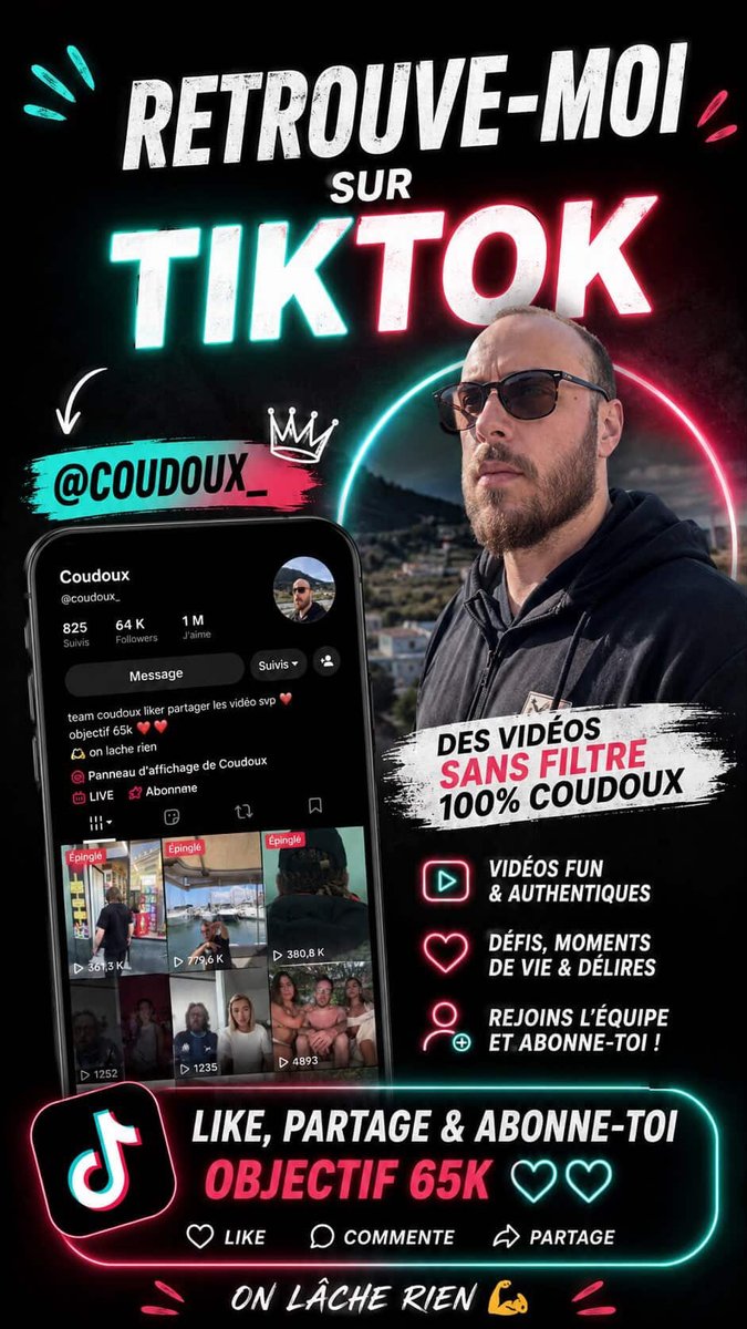 Coudoux06's tweet photo. @tiktokcreators @tiktok_France  partager à Max ❤️🫶 https://t.co/L53hIqMh1O