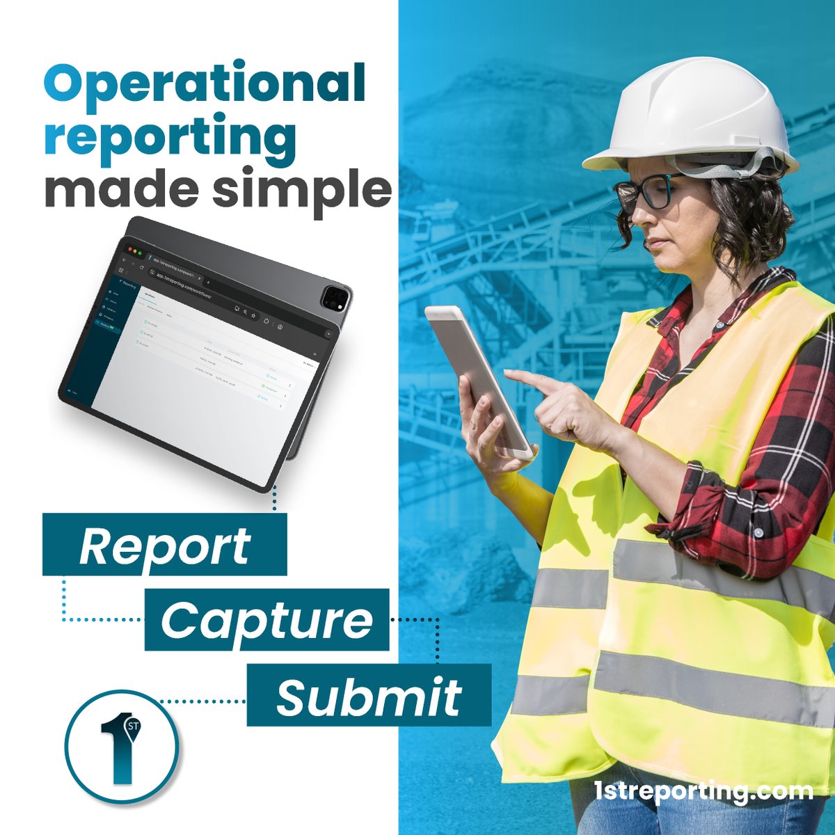 1stReporting's tweet photo. 1st Reporting helps organizations digitize inspections, incidents, workflows, field operations, and daily reporting — all from one platform.

#DigitalTransformation #FieldOperations #OperationalEfficiency https://t.co/gfopsJ2MkM