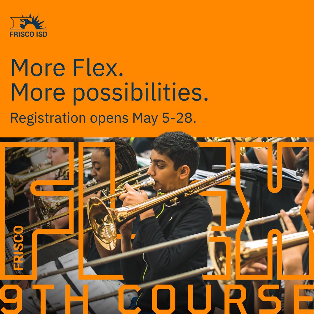 ReedyLions's tweet photo. Frisco Flex 9th course registration is currently on-going. 

Double-blocked for athletics or fine arts? You can keep your schedule and still take the course you need or explore one that interests you. 

Learn more by visiting https://t.co/TT5C4cyQdC. https://t.co/dYDHaBmsr8