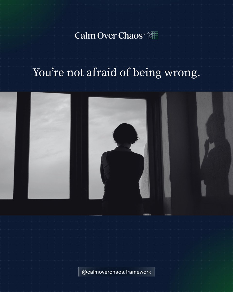 YoungYancy's tweet photo. You’re not stuck—you’re comparing too many options.

Clarity comes when you commit.

Decide. Then execute.

#CalmOverChaos https://t.co/0t0xLThoPP