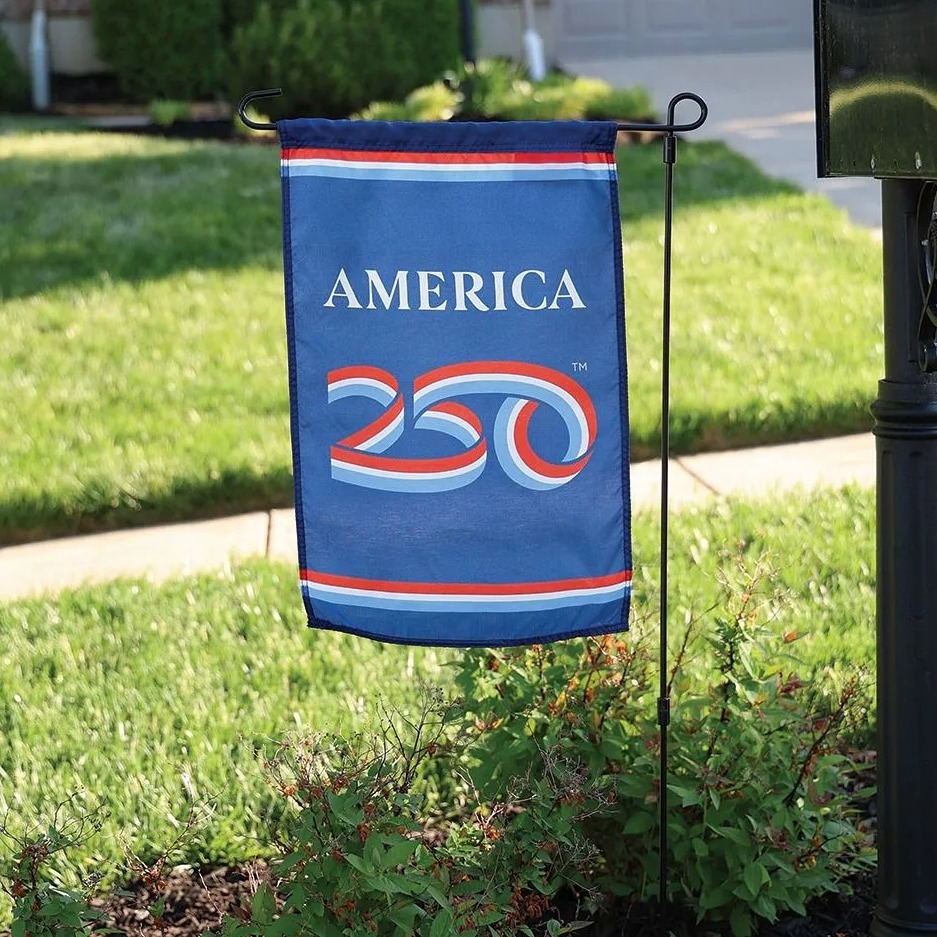 PreferredLiving's tweet photo. MADE IN THE USA - Celebrate America’s 250th with a patriotic garden flag made for porches, yards, and proud front walks. Made in the USA.