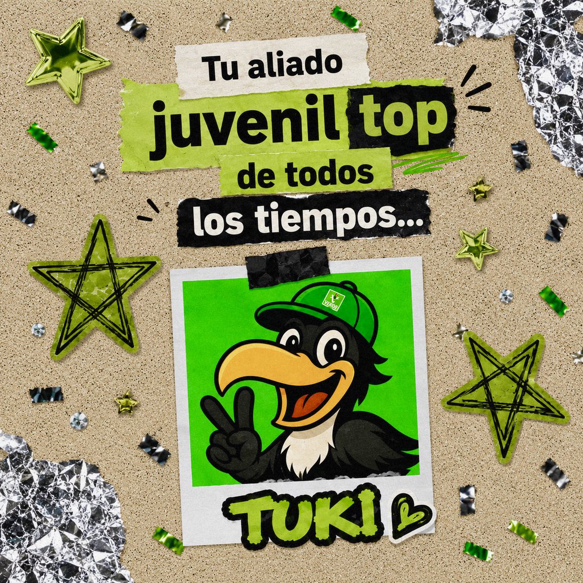 JovenesVerdes_P's tweet photo. #SpotifyWrapped 🎧 pero en modo #VERDE. 🟢 Tuki ya se convirtió en tu artista favorito y en tu aliado juvenil. ✌🏻✅ https://t.co/PbeVz0lNRJ