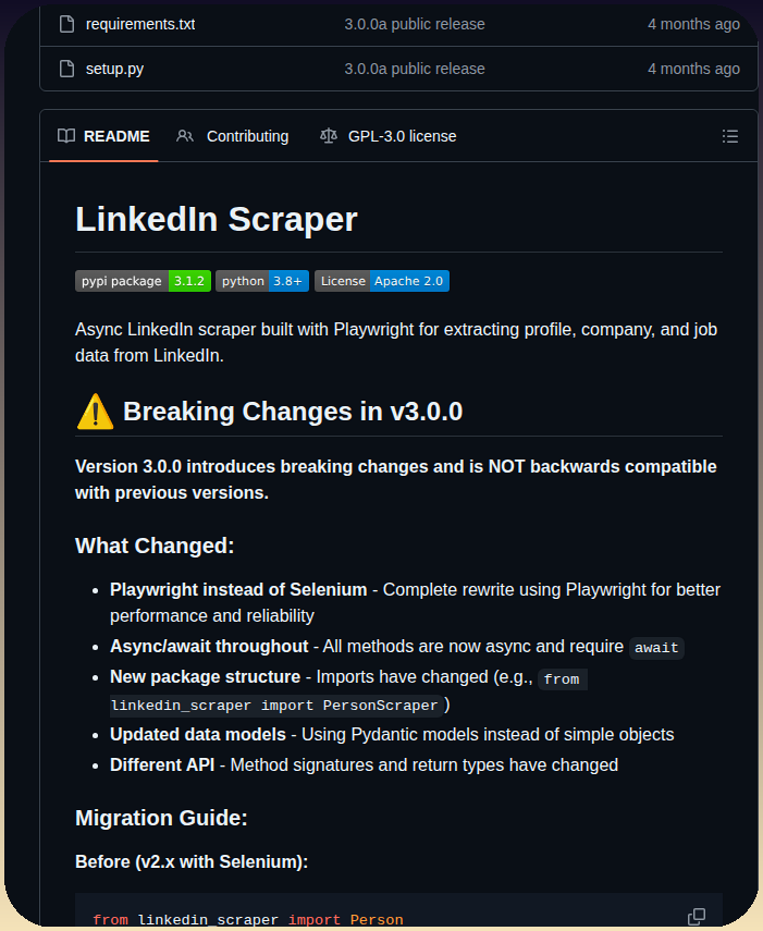 tom_doerr's tweet photo. Extracts LinkedIn profiles, jobs, and company data

https://t.co/pDGqEHNZH7 https://t.co/UTWrMVlfDx