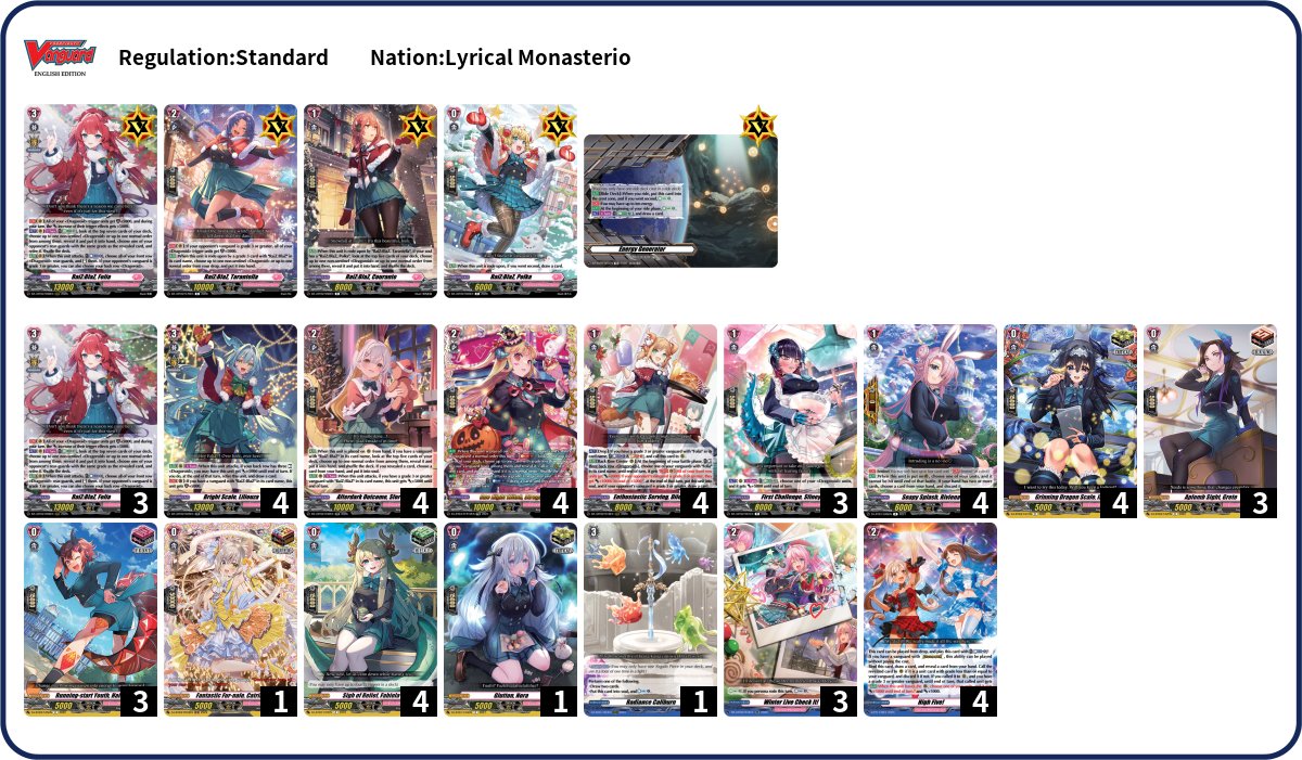 CFVanguardArg's tweet photo. ⭐️Standing Standard en Aquí Hay Dragones⭐️

ARGENTINA🇦🇷 Mendoza
Fecha: 02/05/26

¡Felicidades a Andrés por su primer lugar con Folia!

Top 1 Andrés con Folia
Top 2 Álvaro con Astroea
Top 3 David con Brawlers

#cfvanguard #VGtopdecks #ヴァンガードデッキ紹介 #ヴァンガード優勝 https://t.co/CqDQZ5choN