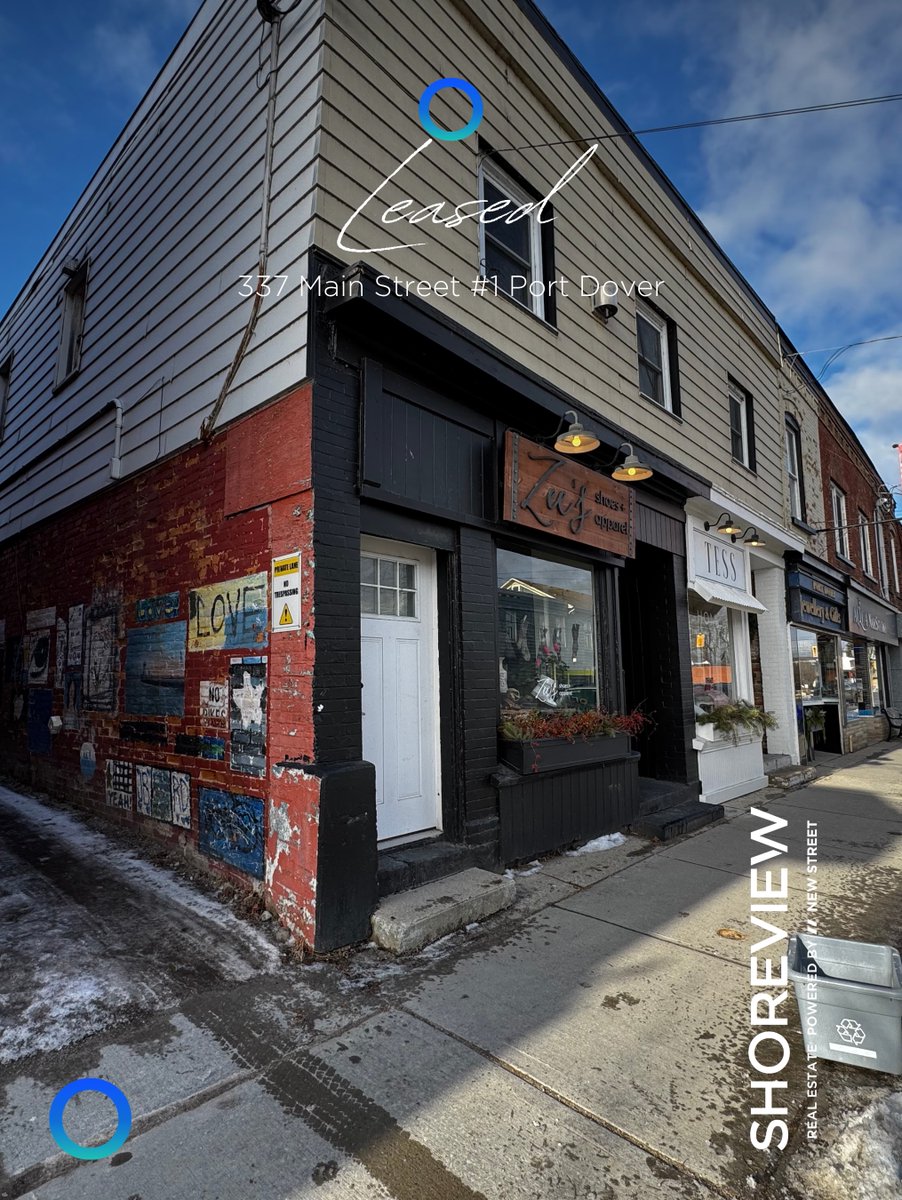 ShoreviewTeam's tweet photo. Leased 🍾
337 Main Street #1 Port Dover📍
Another successful lease in the books for our incredible landlord clients at 337 Main Street #1 in beautiful Port Dover 🔑✨
💻 https://t.co/zldEg7FxOT https://t.co/LDDOh2MgDQ