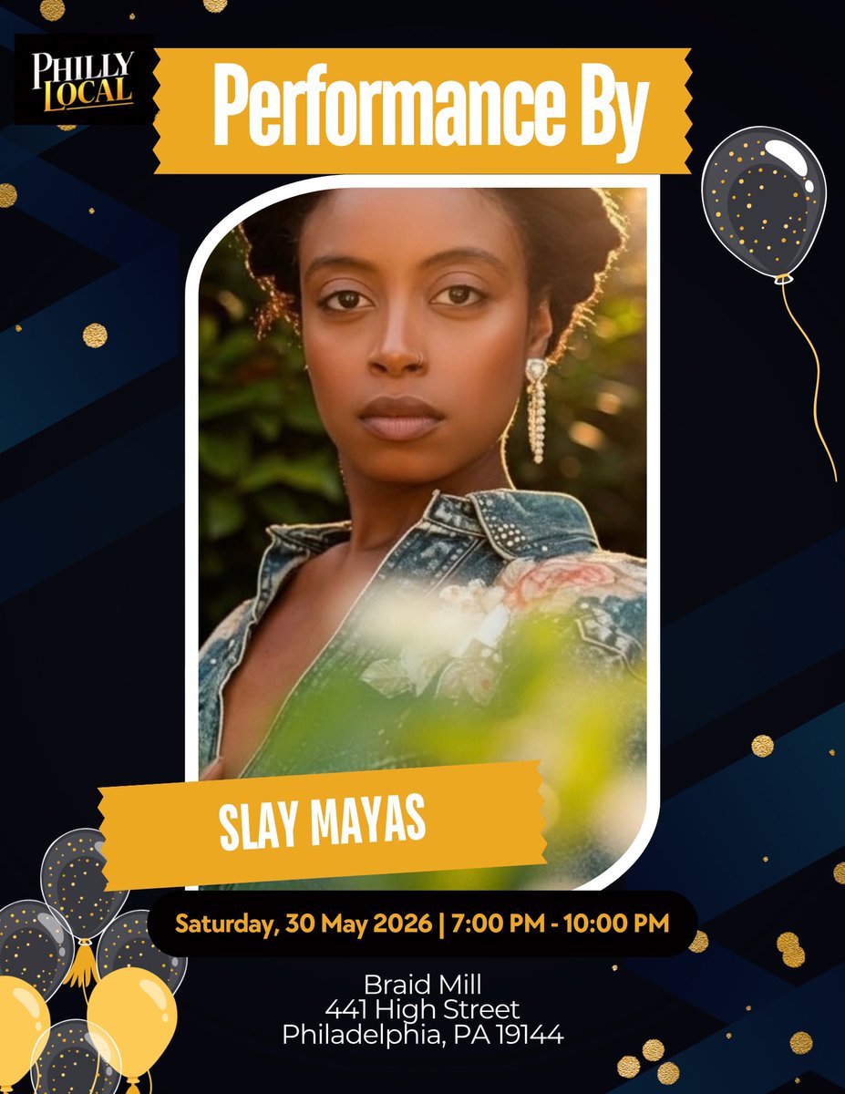 phillylocalmag's tweet photo. 🎉Join us on Saturday, May 30th from 7 PM - 10 PM to celebrate the launch of @phillylocalmag ! 🎉

Get ready for a captivating performance by Slay Mayas (@slaymayas )! Be sure to follow her to stay up to date.

✅ RSVP via email at info@phillylocalmag.com by Friday, May 22nd https://t.co/of8pmRJOvE