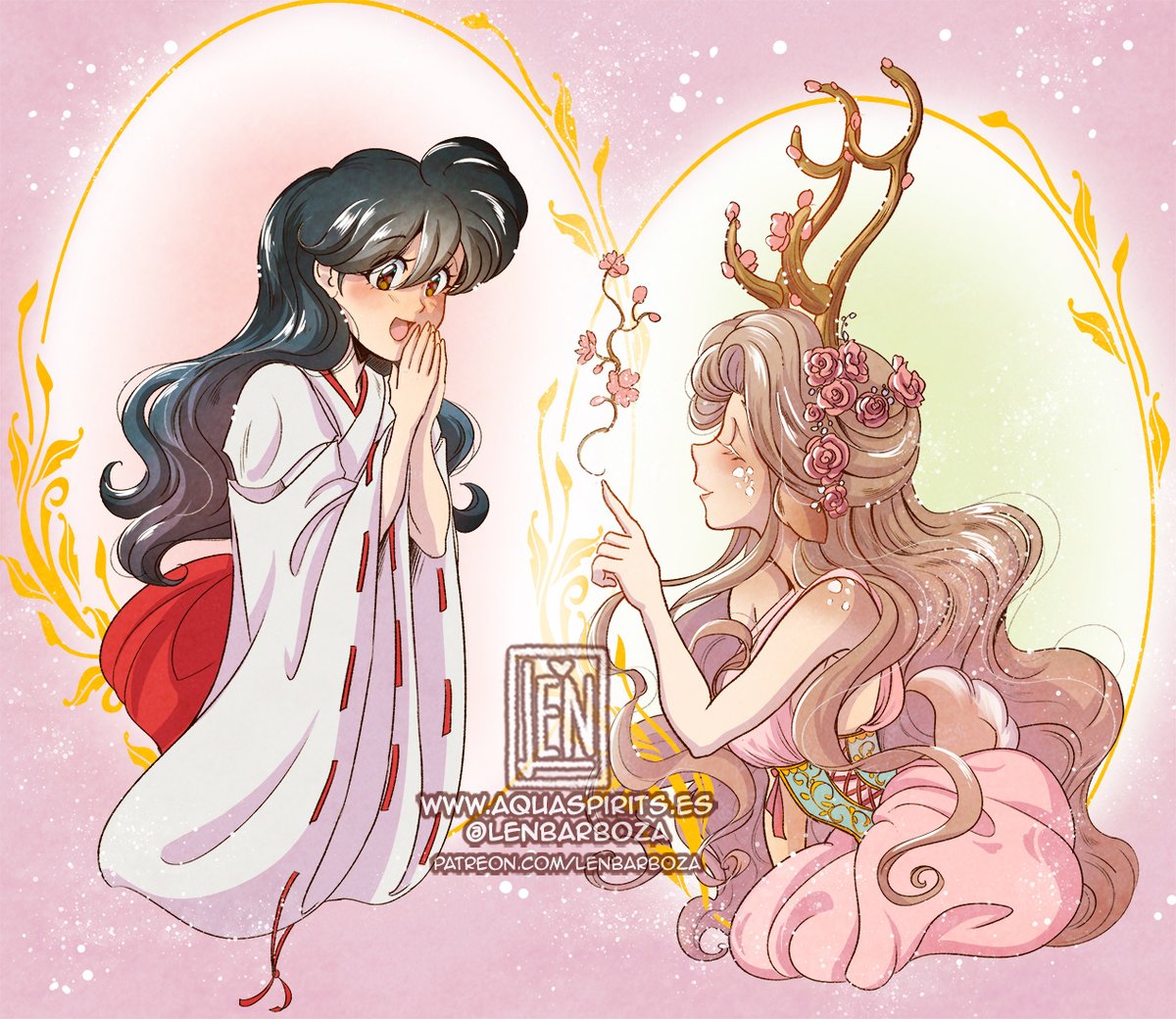 lenbarboza's tweet photo. Kagome &amp; Auvern (My OC)
🌱 r w r d - April 26 https://t.co/OadLTU46Ps
