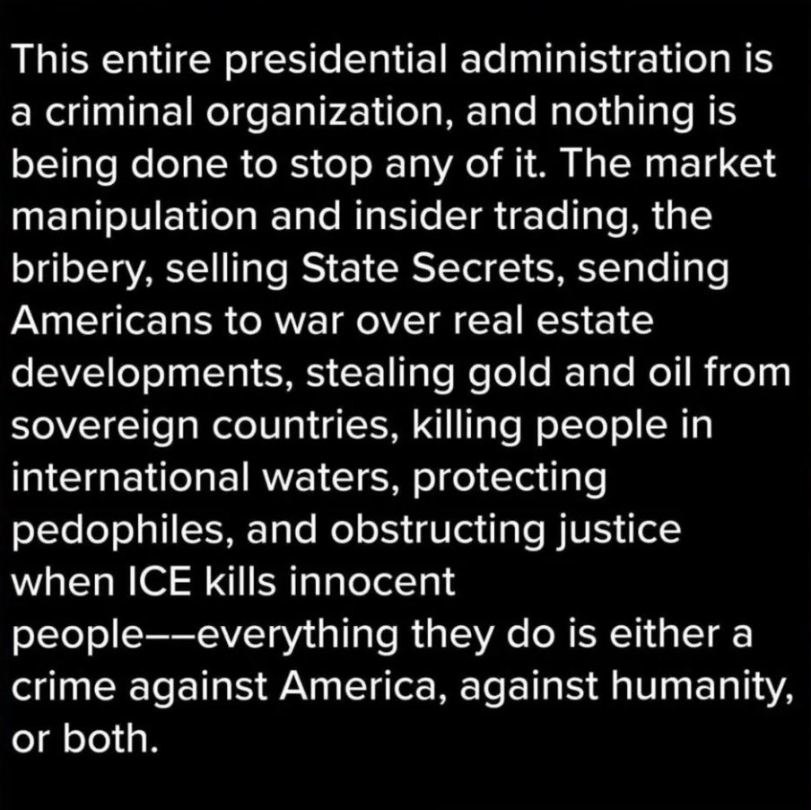 maddenifico's tweet photo. This is not a presidency. It's a mobster running a crime syndicate out of the White House. https://t.co/wyNX4ilExq