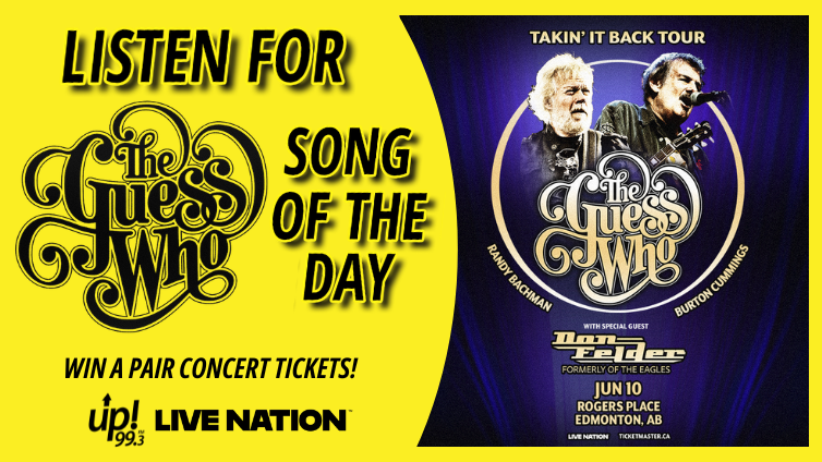 up993's tweet photo. IT'S YOUR LAST CHANCE TO WIN TICKETS TO @theguesswho: TAKIN' IT BACK TOUR... and up! 99.3 has partnered with our friends at Live Nation once more FOR YOU TO WIN tickets to this Canadian rock royalty show!

Click the link below for details!  https://t.co/yi1D75G0QD https://t.co/GO2PYiuWFa