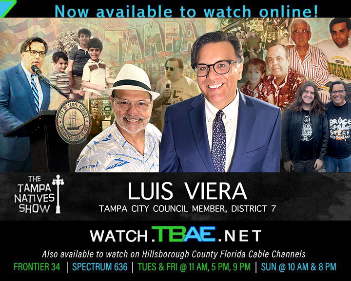 TBAEnet's tweet photo. Councilman Luis Viera on @TpaNativesShow dives into the public safety, history, and infrastructure defining @cityoftampa today, plus news on FL House 67!  

➡️https://t.co/pBacgKkmWj

May 15: 11AM, 5PM, 9PM | May 17: 10AM &amp; 8PM | May 19: 11AM, 5PM, 9PM

Spectrum 636 | Frontier 34 https://t.co/2OeoACUr02