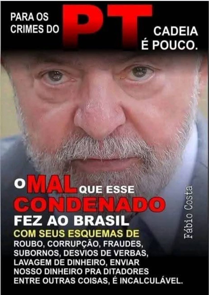 japmatias's tweet photo. @lindberghfarias Vamos aprovar CPI do Banco Master, bando de vagabundos petistas. 🤮 Aí saberemos quem são os verdadeiros #ladroes da República. https://t.co/IdrGhSmPzp