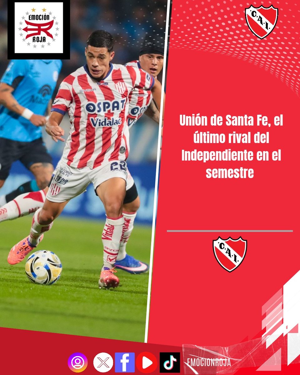 emocionroja's tweet photo. El Tatengue será el último rival de Independiente en este primer semestre por el marco de los 16avos de final de la Copa Argentina.

❌ Viene de quedar eliminado en Cuartos de Final ante Belgrano.

🏟️ Coloso Marcelo Bielsa o San Nicolás con fecha y horario a confirmar. https://t.co/qmvClwu9mr