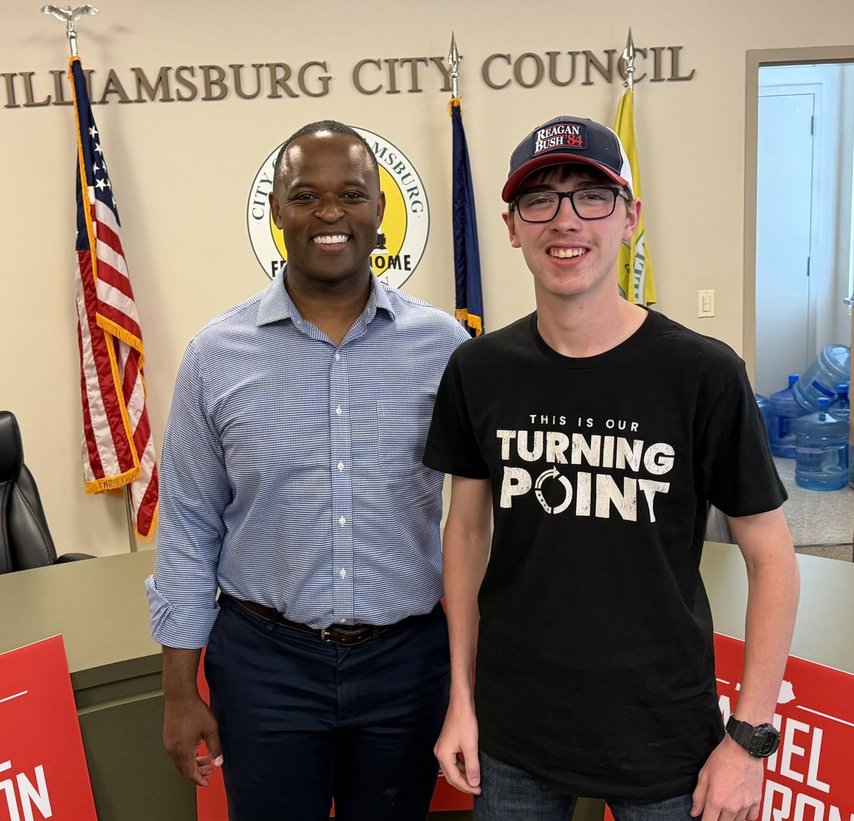 DanielCameronKY's tweet photo. Folks in Whitley County want common sense leadership that protects our values, supports our workers, and delivers results for Kentucky families. https://t.co/u7iVuicjvz