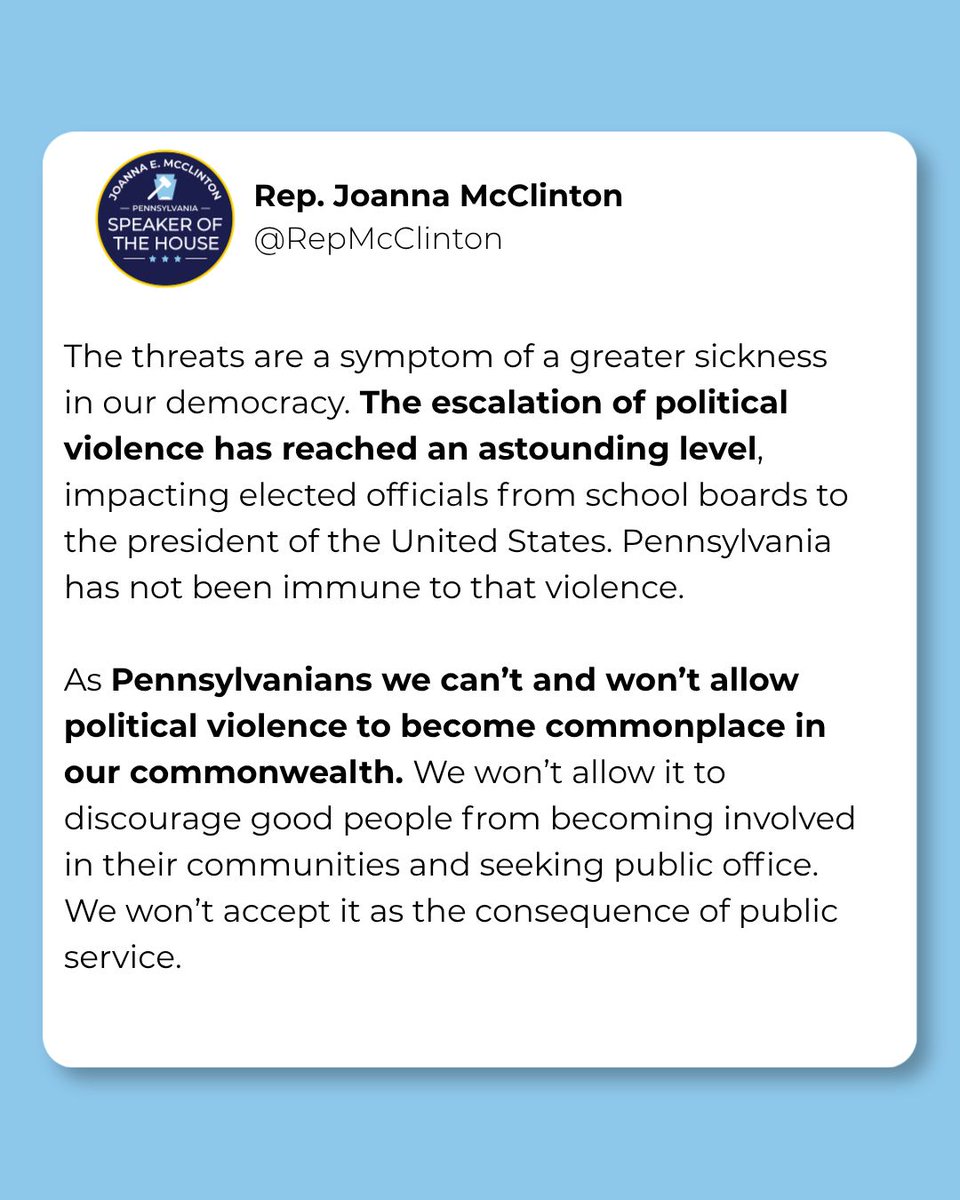 Rep. Joanna McClinton tweet media