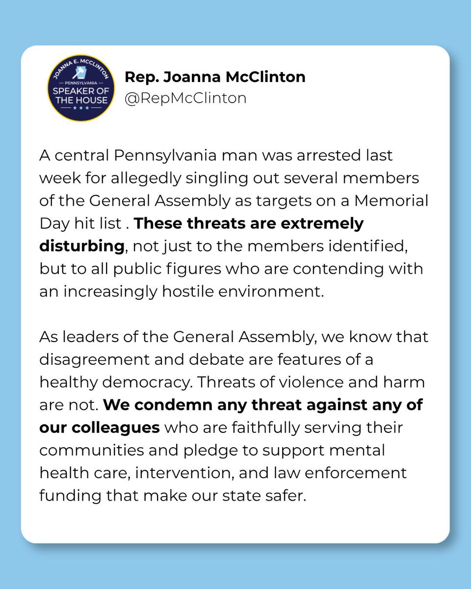 Rep. Joanna McClinton tweet media