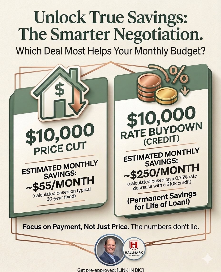 HallmarkFi's tweet photo. Incentives can really help out a buyer. But how you use those incentives matter. If you’re thinking about buying a home, let’s talk about your options.  I’m here to help #HallmarkFinancial #MortgageBroker https://t.co/LybjQIyDUj