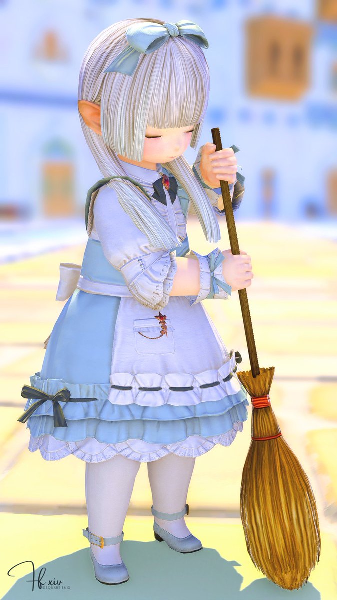 おはようございます☀️ お掃除ららちゃん #おはララ ┊︎ #ff14SS
