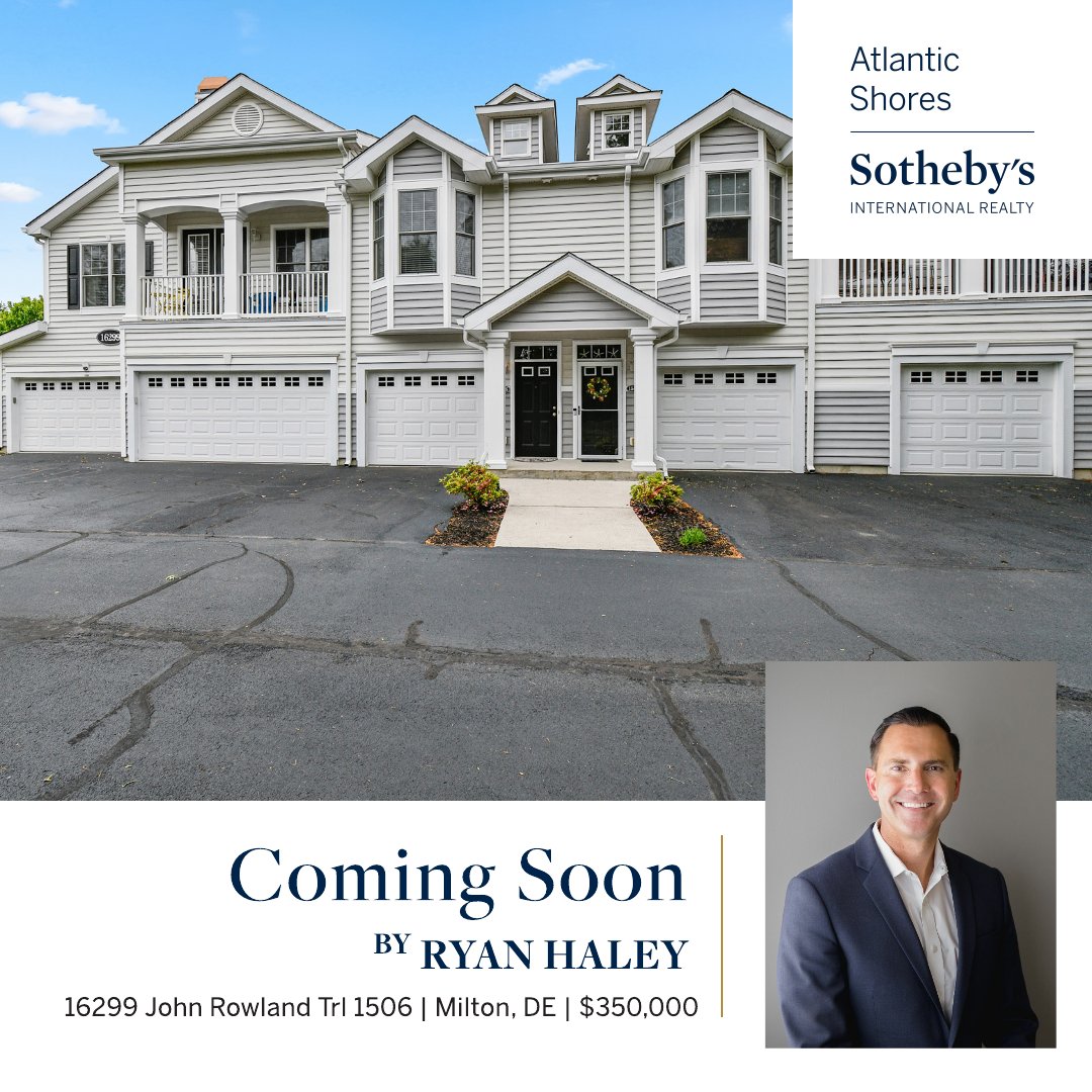 RyanHaley's tweet photo. Just minutes from the Delaware beaches, this beautifully maintained 2-bedroom, 2-bath condo offers vaulted ceilings, abundant natural light, a cozy fireplace, private balcony, and an attached garage with extra storage.

Listing link: https://t.co/7q18dDAkLf https://t.co/IMHgrroubP