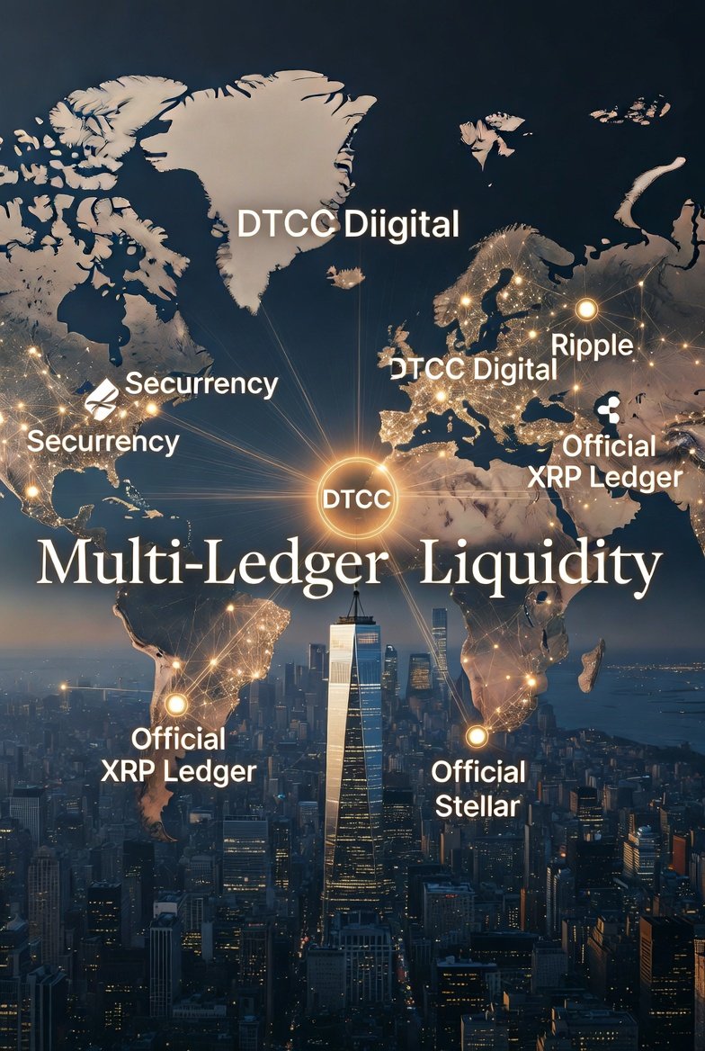 skadbsgml93's tweet photo. ⚡ DTCC just dropped XRP and XLM together in one official patent diagram!

Figure 17 is blowing minds right now. 

DTCC Digital - the team behind former Securrency - already runs deep Stellar integrations for real-world asset tokenization. Now both XRP and XLM sit as core bridges in their multi-ledger liquidity system. 

This is Wall Street engineering the actual backbone for trillions in tokenized assets with instant settlement and seamless cross-chain power. 

The shift to institutional-grade infrastructure is accelerating fast. 

Do you see XRP and XLM powering the next wave of global finance together? What's your boldest prediction? Drop it here! 🚀

#XRP #XLM #DTCC 
@Ripple @Stellar @DTCC
#RWA #Tokenization