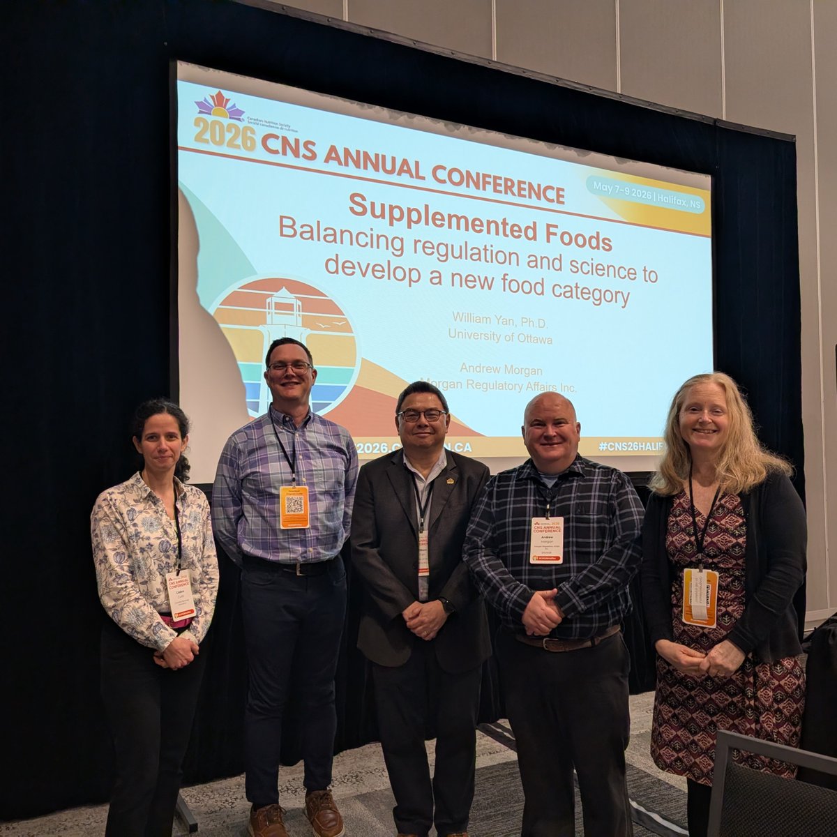 CanadaBev's tweet photo. At the Canadian Nutrition Society conference, the CBA sponsored a satellite session on supplemented foods, exploring how these regulations came to be and next steps to keep this framework current. Thanks to William Yan, Andrew Morgan &amp; chair Allison Duncan for a great discussion! https://t.co/fD0BHrzB0x