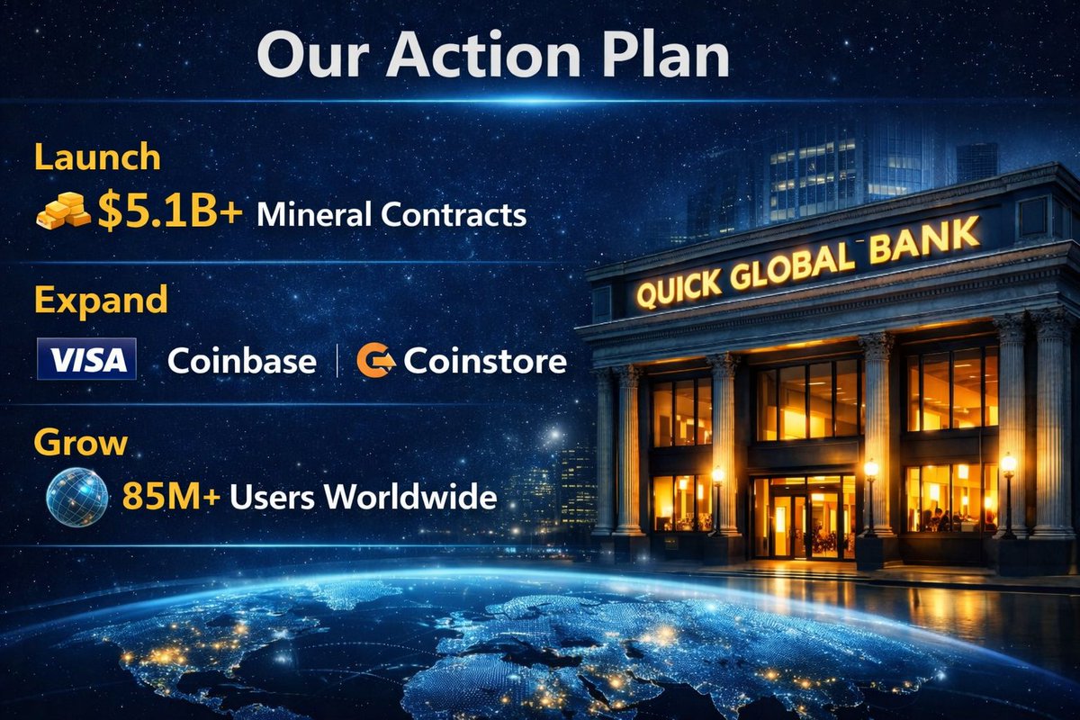 theKing_Kev's tweet photo. @jonah_b @tether @circle @Paxos My question is. are you still early backing? if so how can we get u onboard @QuickGlobalBank  AiWeb3Bank Onboarding 85M+Early access New users
Vision: L1L2 AiWEB3 Bank +Infr rails+Os+assets 4 B2C B2B B2G Product : https://t.co/xArC62Xxfb    Traction: $5.1B+ in rwa minerals https://t.co/9kd5CM394X