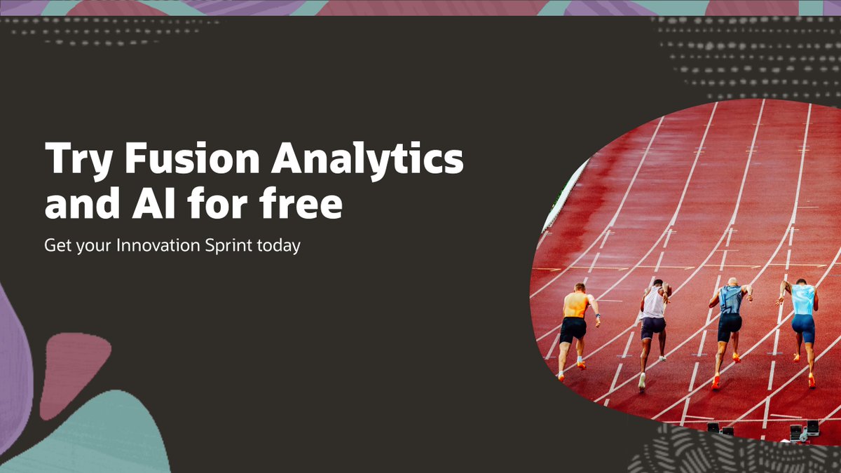 OracleAnalytics's tweet photo. Turn your Fusion data into AI driven insights in just 10 days

Try the Oracle Fusion Data Intelligence Innovation Sprint and see results with your own data.

Request your free sprint: https://t.co/s68PLzjVjG 

#AI #Data #Analytics https://t.co/JDvS6C901N