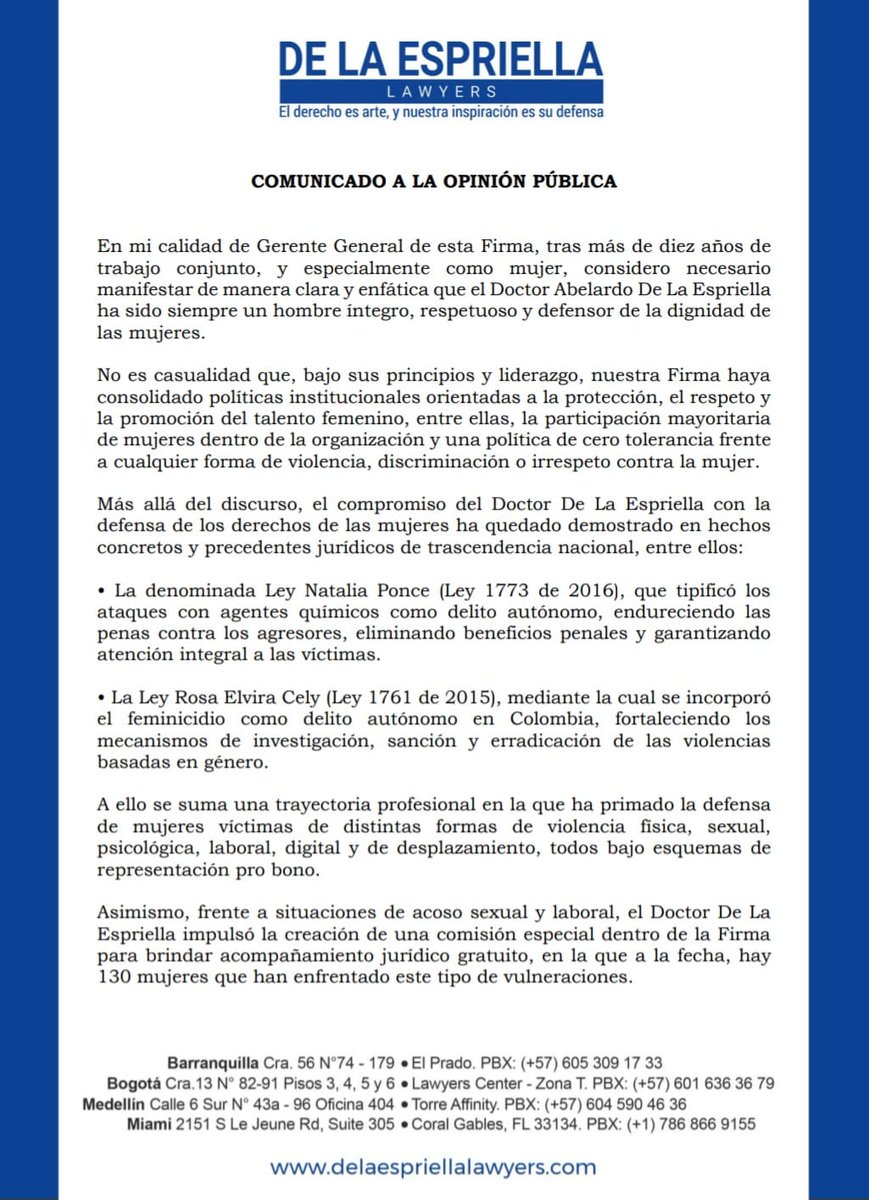 DE LA ESPRIELLA LAWYERS tweet media