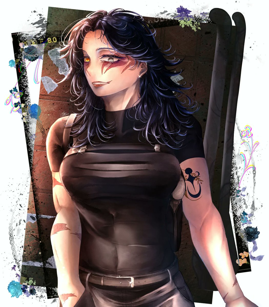arai_kunn's tweet photo. My friend designed and I drew it 
#illustrationㅤ #digitalart #artㅤㅤㅤ #oc https://t.co/uj4mYfAUWL